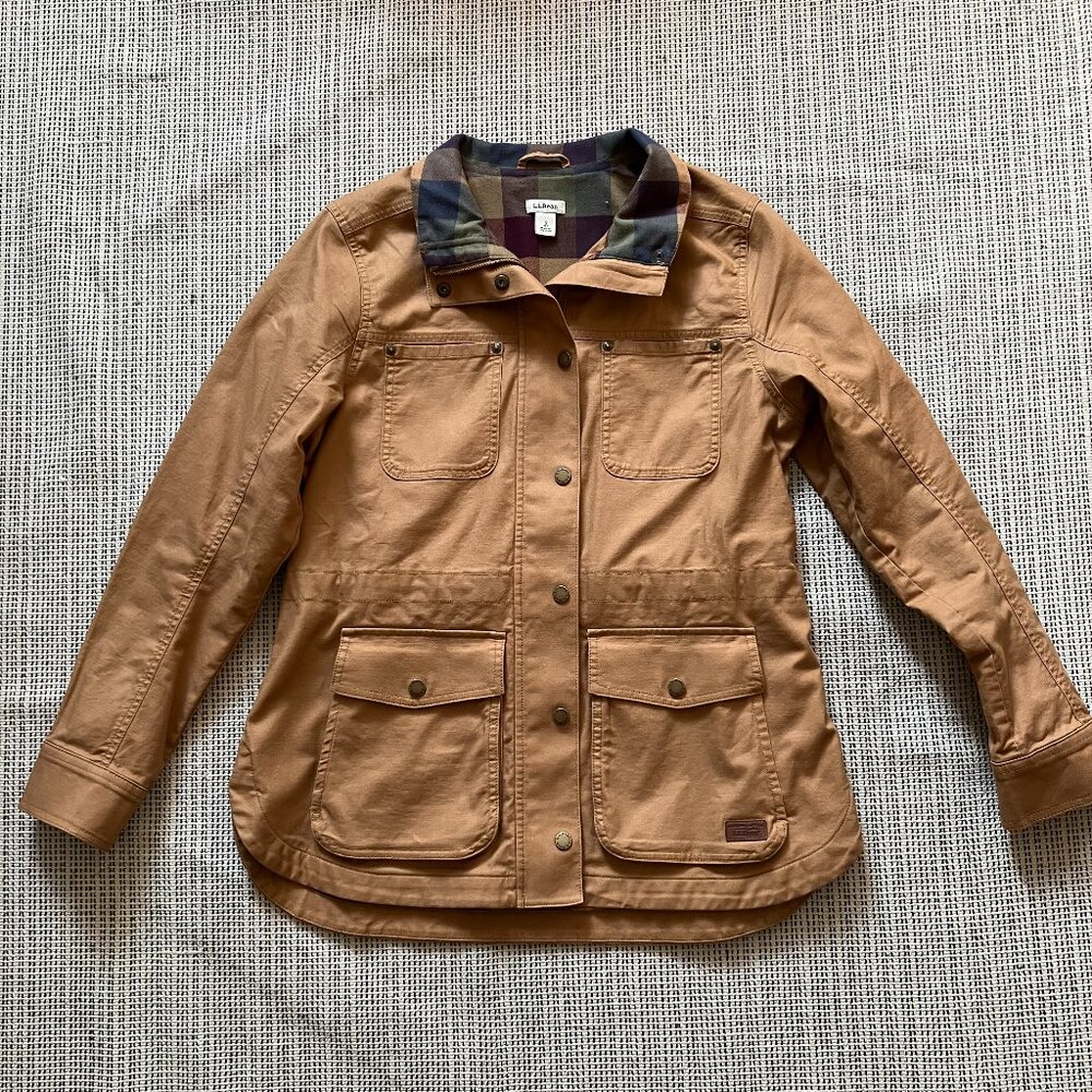 L.L.Bean Lined Beanflex Utility Jacket - Women's S Petite, Tan